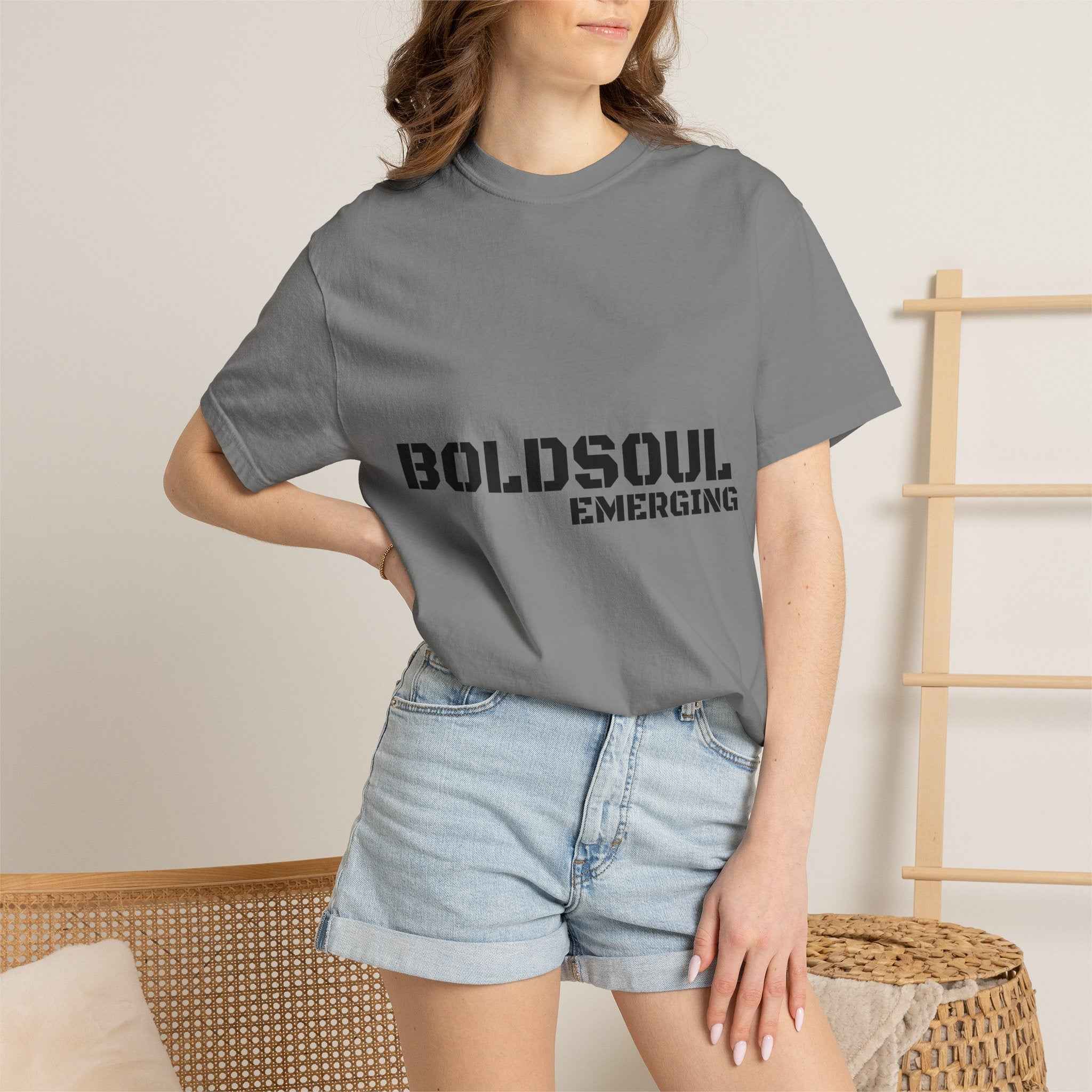 BOLDSOUL Garment-Dyed T-Shirt — Heavyweight Unisex Graphic Tee