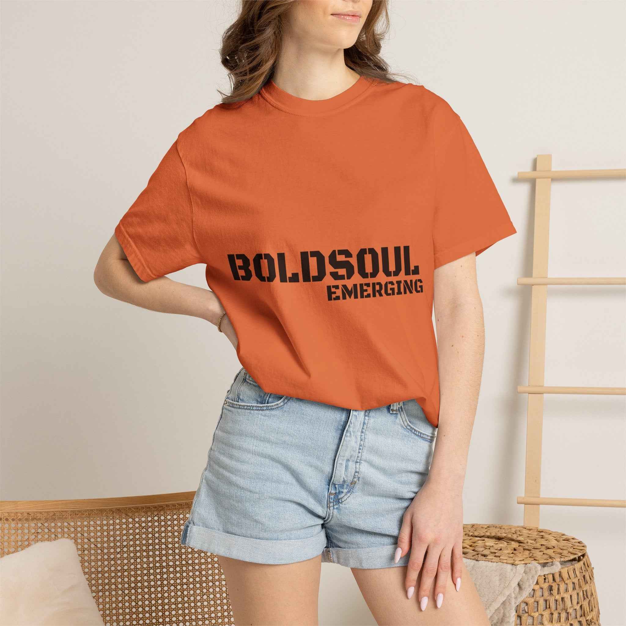 BOLDSOUL Garment-Dyed T-Shirt — Heavyweight Unisex Graphic Tee