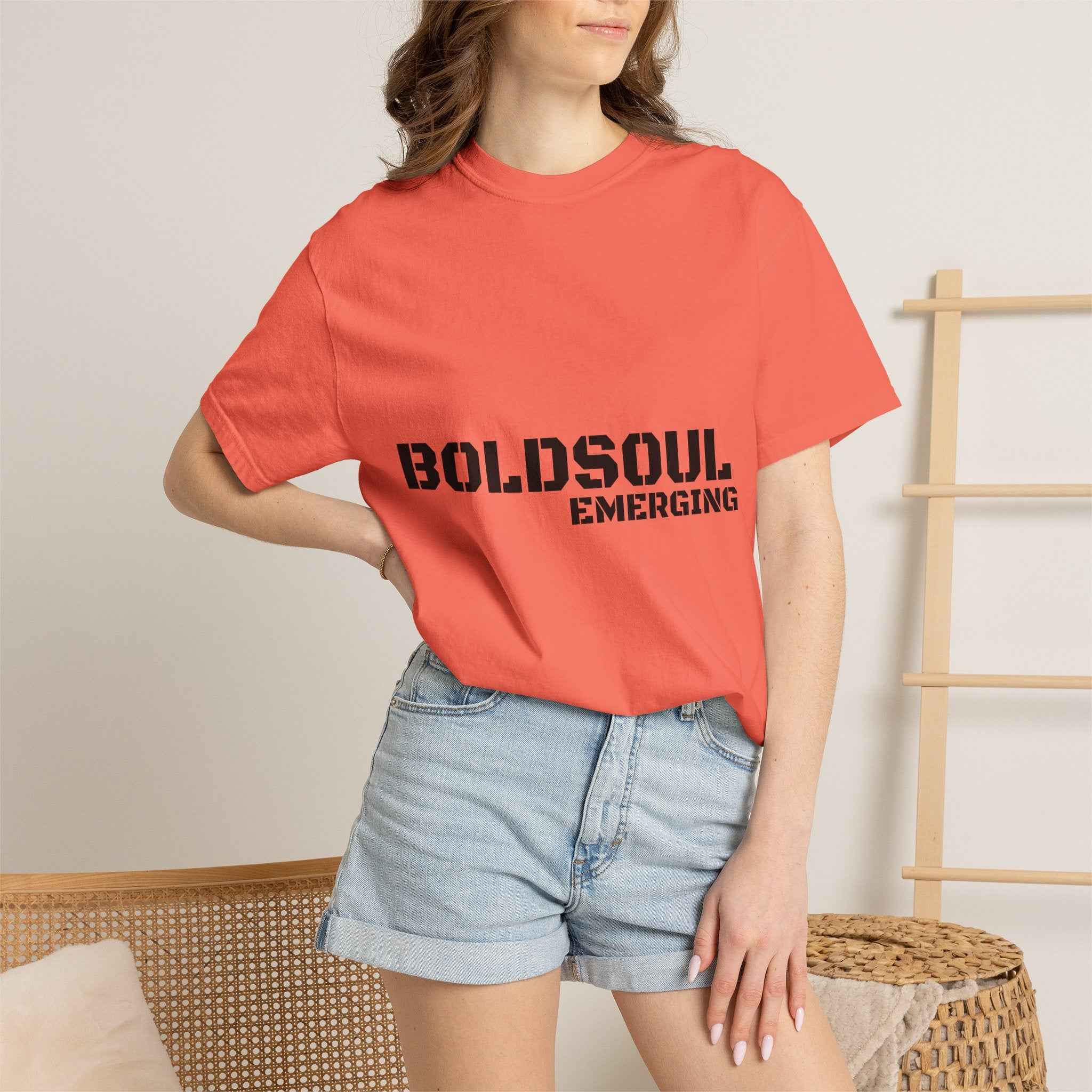 BOLDSOUL Garment-Dyed T-Shirt — Heavyweight Unisex Graphic Tee