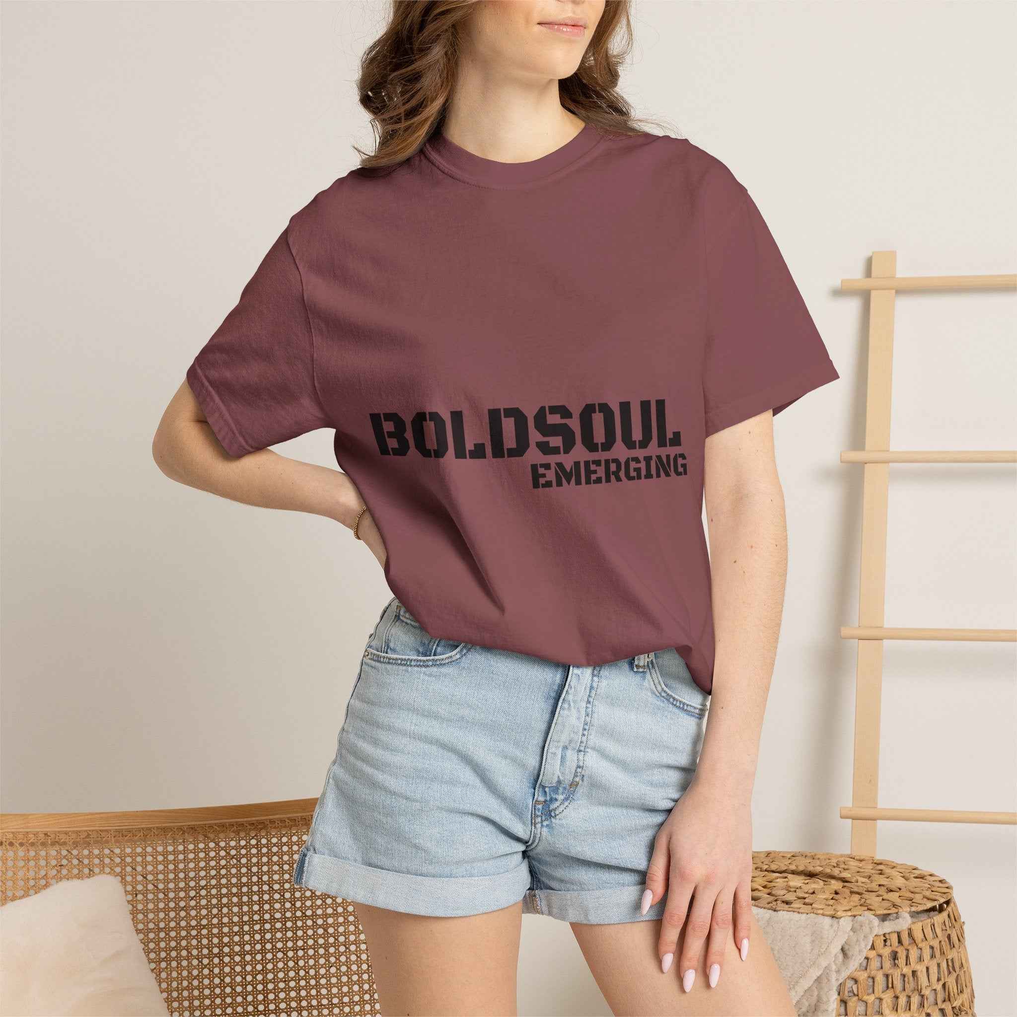 BOLDSOUL Garment-Dyed T-Shirt — Heavyweight Unisex Graphic Tee