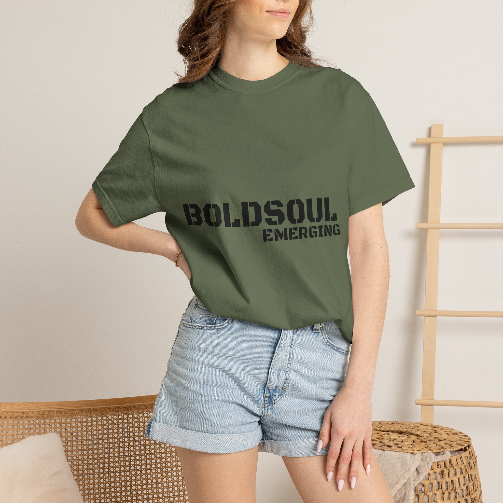BOLDSOUL Garment-Dyed T-Shirt — Heavyweight Unisex Graphic Tee