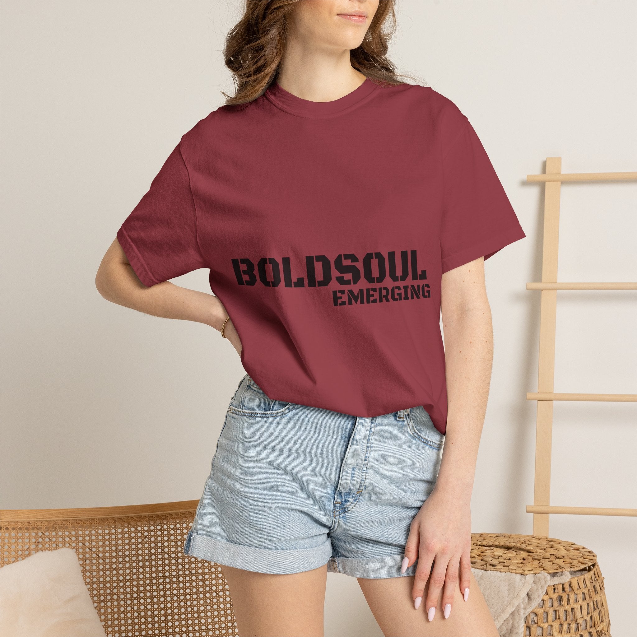 BOLDSOUL Garment-Dyed T-Shirt — Heavyweight Unisex Graphic Tee