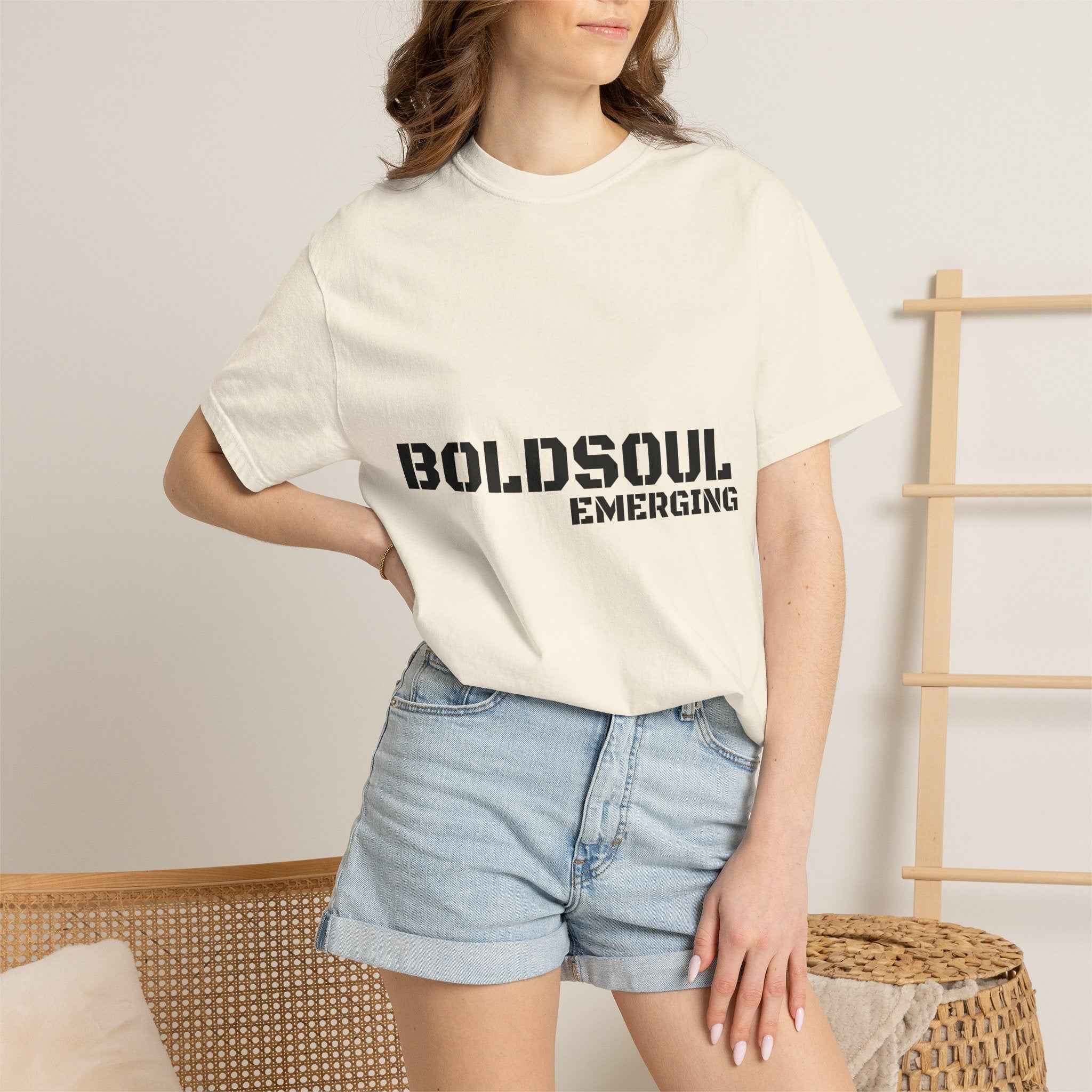 BOLDSOUL Garment-Dyed T-Shirt — Heavyweight Unisex Graphic Tee