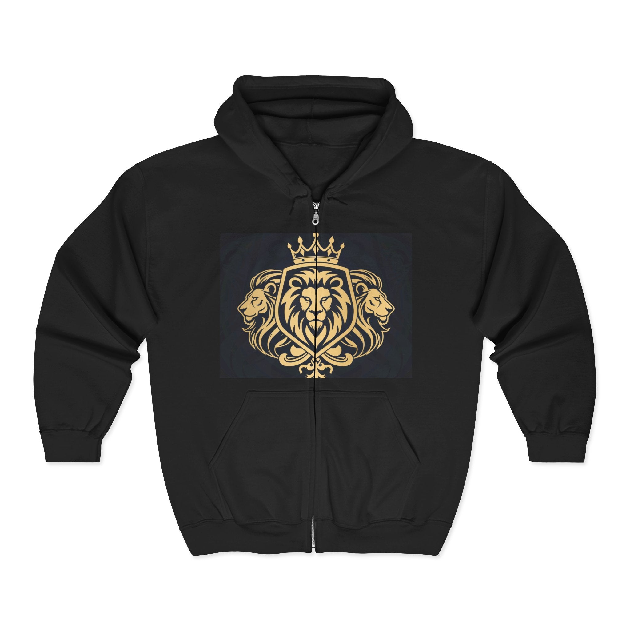 Crowned Lion Zip Hoodie