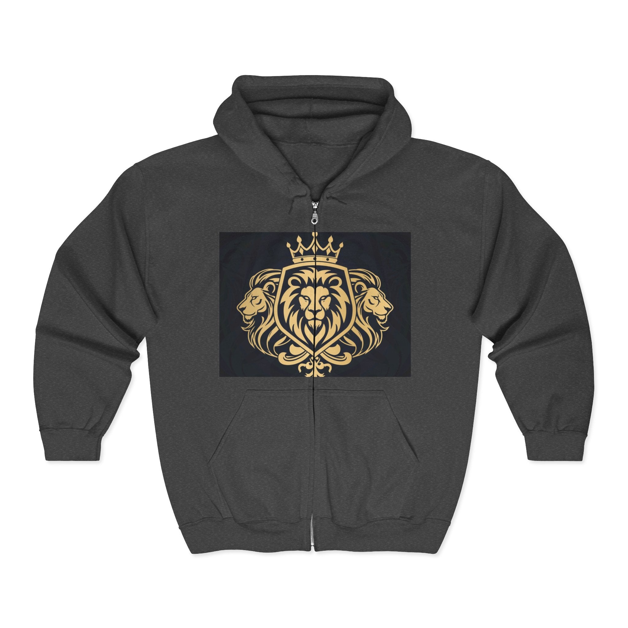 Crowned Lion Zip Hoodie