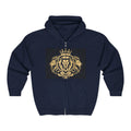 Crowned Lion Zip Hoodie