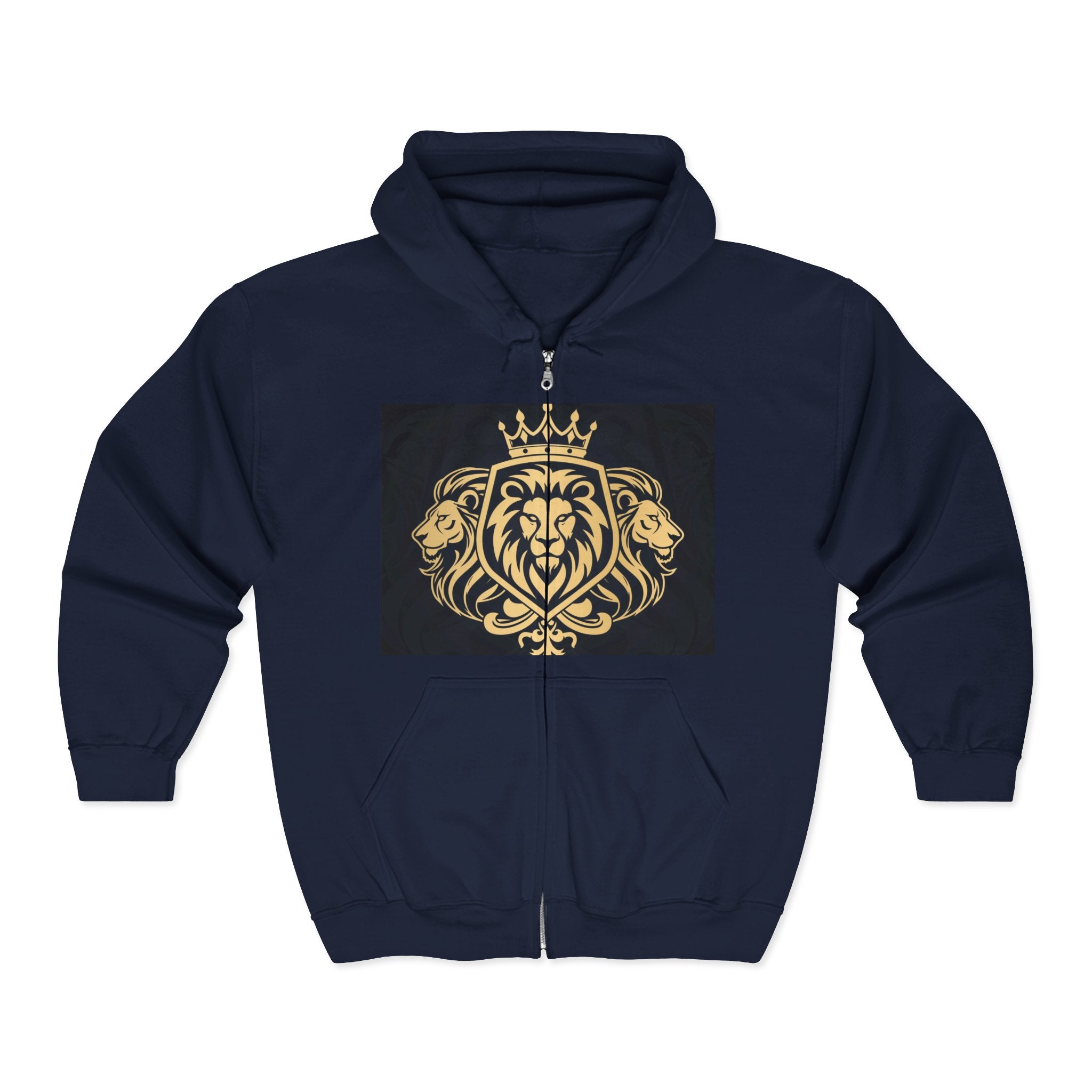 Crowned Lion Zip Hoodie