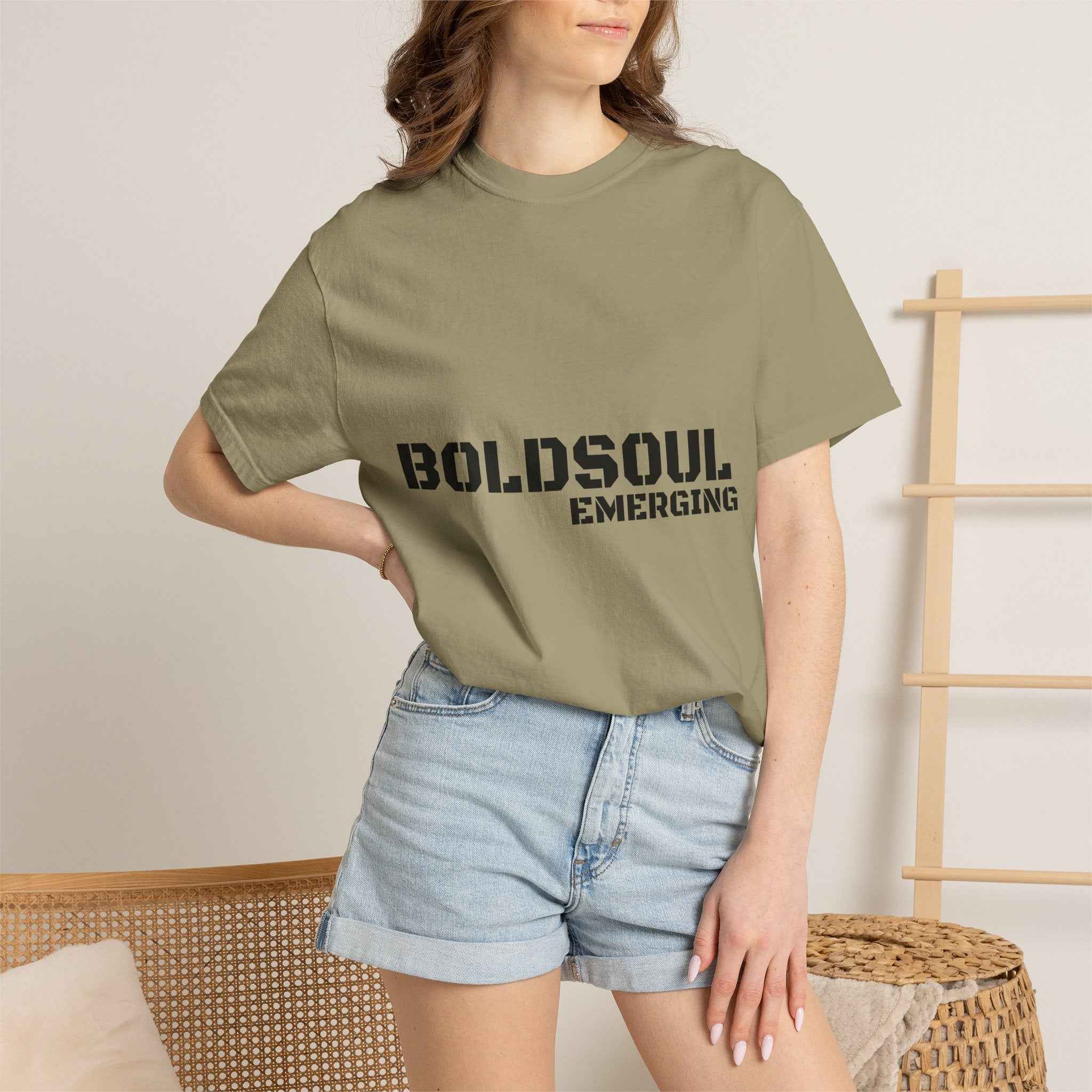 BOLDSOUL Garment-Dyed T-Shirt — Heavyweight Unisex Graphic Tee