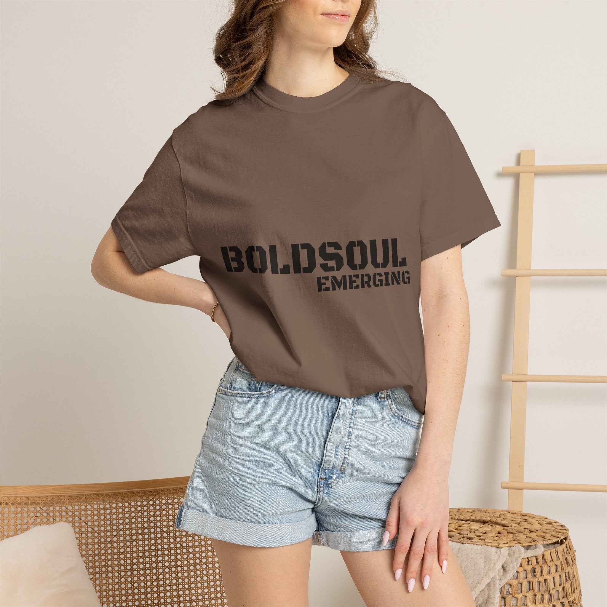 BOLDSOUL Garment-Dyed T-Shirt — Heavyweight Unisex Graphic Tee